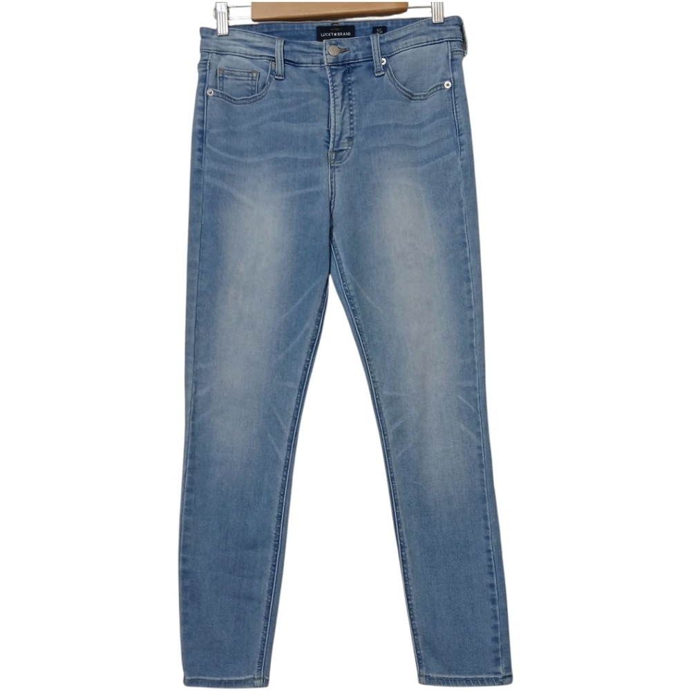 Lucky Brand Jeans Bridgette Blue Skinny Ankle Cheville Stretch Denim